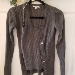 VANESSA BRUNO Gray Two Piece Cardigan
